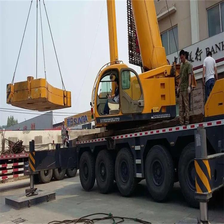 文教镇当地吊车出租|机器吊装|75吨|工厂搬迁服务